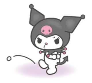 🤨 Kuromi Anime, Kawaii, Personage, Schattig, Sanrio telegram sticker