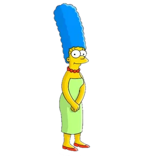 💁 Marge Simpson The Simpsons Marge Simpson, cartoon character, The Simpsons, animated, mother telegram sticker