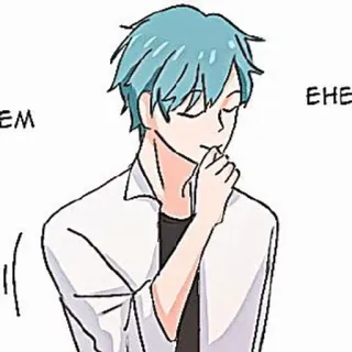 🎸 EHEM อนิเมะ, มังงะ, ตัวละคร, การ์ตูน, ผู้ชาย, เด็กผู้ชาย telegram sticker