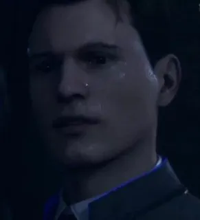 🌟 Connor Detroit: Become Human 안드로이드, 사이보그, 비디오 게임, SF, RK800 telegram sticker
