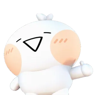👍 卡通, 人物, 中指, 可爱, 贴纸 telegram sticker