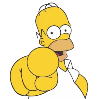 😲 Homer Simpson The Simpsons мультфильм, анимированный, Гомер Симпсон, Симпсоны, смешной, персонаж telegram sticker