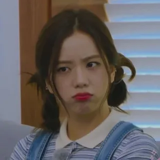 ✨ Jisoo Джису, K-pop, Blackpink, певица, корейская знаменитость, выражение лица, надутые губы whatsapp sticker