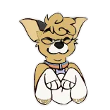 Wolfy and Corgo censored telegram stickers