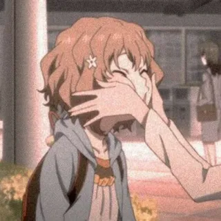 😍 anime, gái, dễ thương, thẩm mỹ, hoạt hình telegram sticker