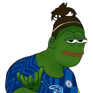 😲 페페 더 프로그, 밈, 스포츠, 축구, 첼시 FC telegram sticker