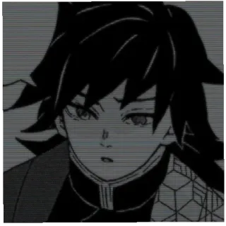 🌊 Giyu Tomioka Demon Slayer Аниме, Клинок, рассекающий демонов, Гию Томиока, Манга, Персонаж telegram sticker