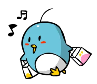 🛍 süß, tier, vogel, cartoon, aufkleber telegram sticker