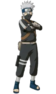 🙂 Kakashi Naruto anime, kakashi, naruto, charakter, ninja, manga telegram sticker