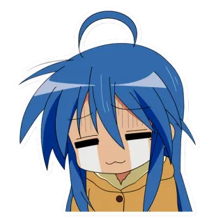 😭 Anime, Weinend, Traurig, Emotional, Mädchen, Kawaii telegram sticker