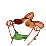 🥳 dog, cute, animal, pet, happy, kawaii telegram sticker