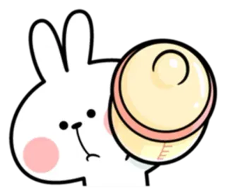 🍼 rabbit, animal, cute, kawaii, sticker, bunny telegram sticker