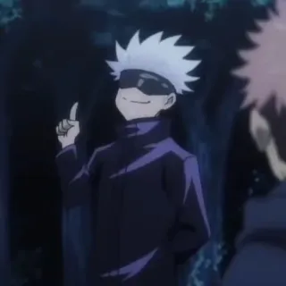 🛑 Satoru Gojo Jujutsu Kaisen Аниме, Годжо Сатору, Магическая битва, Персонаж, Манга whatsapp sticker