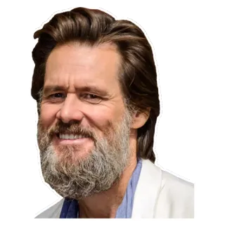 😌 Jim Carrey actor, comediante, famoso, retrato whatsapp sticker