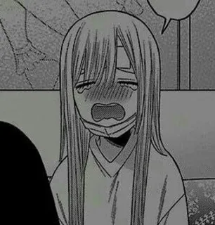 ⚓️ anime, manga, crying, sad, girl, mask, character telegram sticker