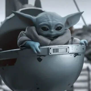 🧪 Grogu The Mandalorian Grogu, Baby Yoda, The Mandalorian, Star Wars, Desenho animado, Fofo, Espaço telegram sticker