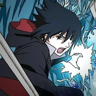 🔪 Sasuke Uchiha Naruto Sasuke, Naruto, Anime, Manga, Uchiha, Ninja, Rayo whatsapp sticker