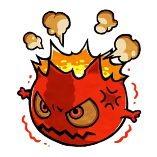 💥 怒り, 怒った, 赤, 漫画, 火, 表情, 感情, 激怒 telegram sticker