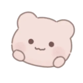 🧸 ours, mignon, sticker, dessin animé telegram sticker