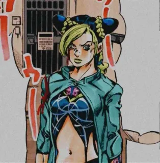 🧃 Jolyne Cujoh JoJo's Bizarre Adventure Anime, Manga, Jolyne Cujoh, JoJo's Bizarre Adventure, Stone Ocean, Karakter, Fanart telegram sticker