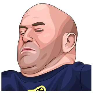 🤮 Dana White Dana White, UFC, MMA, sticker, cartoon, president telegram sticker