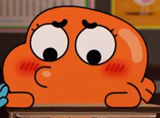 🥰 Darwin Watterson The Amazing World of Gumball Kartun, Ikan, Darwin, The Amazing World of Gumball, Animasi, Imut, Oranye whatsapp sticker