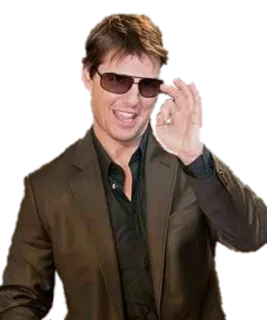 👌 Tom Cruise นักแสดง, คนดัง, แว่นกันแดด, ผู้ชาย telegram sticker