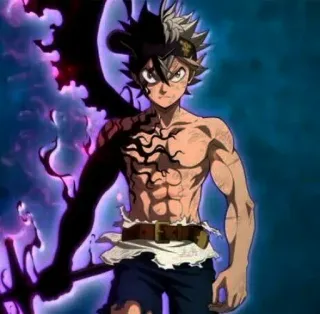 😡 Asta Black Clover Anime, Mangá, Black Clover, Asta, Magia, Demônio, Shonen telegram sticker