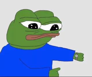 ⏰ Pepe the Frog Pepe, żaba, mem, kultura internetowa telegram sticker