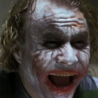 🦇 Joker The Dark Knight villain, clown, evil, crime, Gotham, chaos telegram sticker