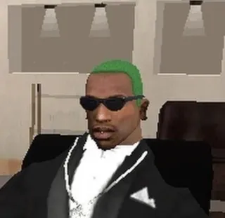 🌟 CJ Grand Theft Auto: San Andreas gta, san andreas, video game, character, gaming telegram sticker
