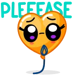 Helium Hearts telegram stickers