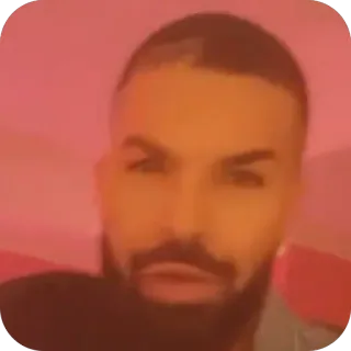 🫥 Drake célébrité, personne, rappeur, portrait, chanteur, artiste telegram sticker