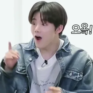 😵 오옹! coreano, eccitato, sorpreso, reagire whatsapp sticker