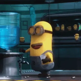 🍌 Minion Despicable Me Minion, Wasserkühler, Animation, Cartoon, Lustig telegram sticker