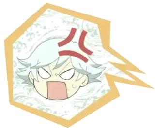 😡 angry, anime, character, cartoon telegram sticker