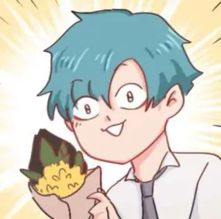 💌 Anime, Kreskówka, Słodkie, Postać, Ilustracja, Jedzenie, Przekąska telegram sticker