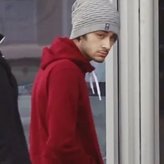 ➰ Zayn Malik 男性, 有名人, パーカー, ニット帽, 歌手 telegram sticker