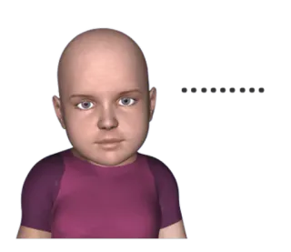😶 child, cartoon, human, purple shirt whatsapp sticker