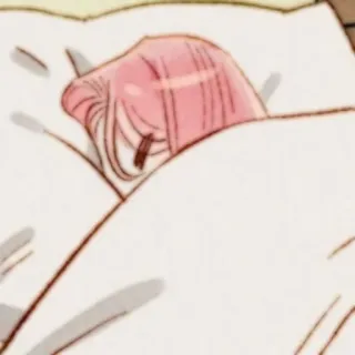 🎀 Anime, Mädchen, Schlafend, Bett, Manga telegram sticker