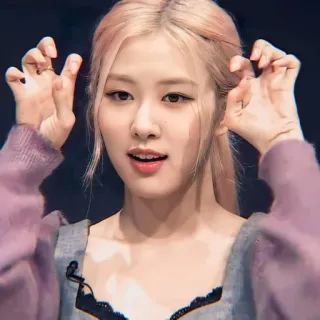 🍐 Rose persona, K-pop, cantante, celebridad, Rose, Blackpink telegram sticker