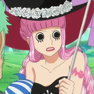🐰 Perona One Piece anime, cartone animato, one piece, perona, principessa fantasma whatsapp sticker
