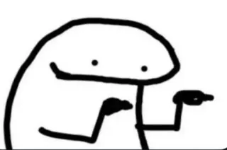 👍 florkofcows, meme, sticker, cartoon, flork, line art whatsapp sticker