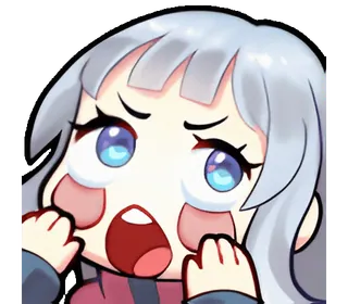 ❤️ 哭泣, 动漫, 卡通, 悲伤, 难过, 眼泪 telegram sticker