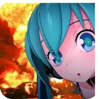 🥸 Hatsune Miku Vocaloid telegram sticker