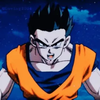 🔥 Gohan Dragon Ball Z 动漫, 龙珠Z, 孙悟饭, 卡通, 战士, 超级赛亚人 telegram sticker