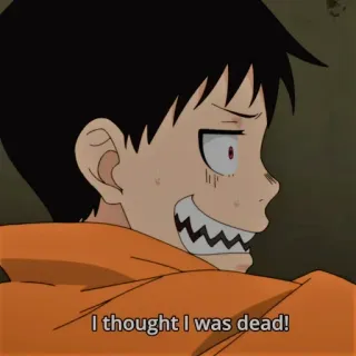 ⚰️ I thought I was dead! anime, shocked, scared, relief, cartoon, expression, animation whatsapp sticker