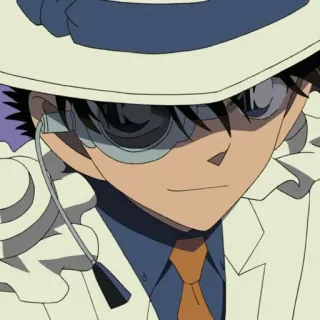 🎩 Kaito Kid Detective Conan anime, detective, mystery, kaito kid, manga telegram sticker