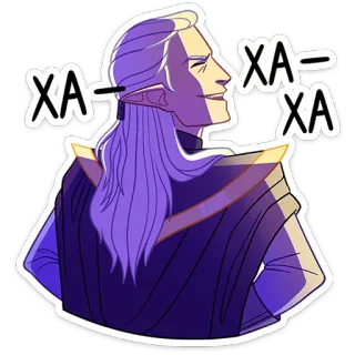 😈 XA-XA Elf, Cartoon, Aufkleber, Fantasy telegram sticker