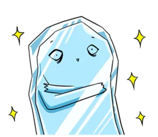 ☃ ijs, personage, koud, bevroren, cartoon, sticker telegram sticker